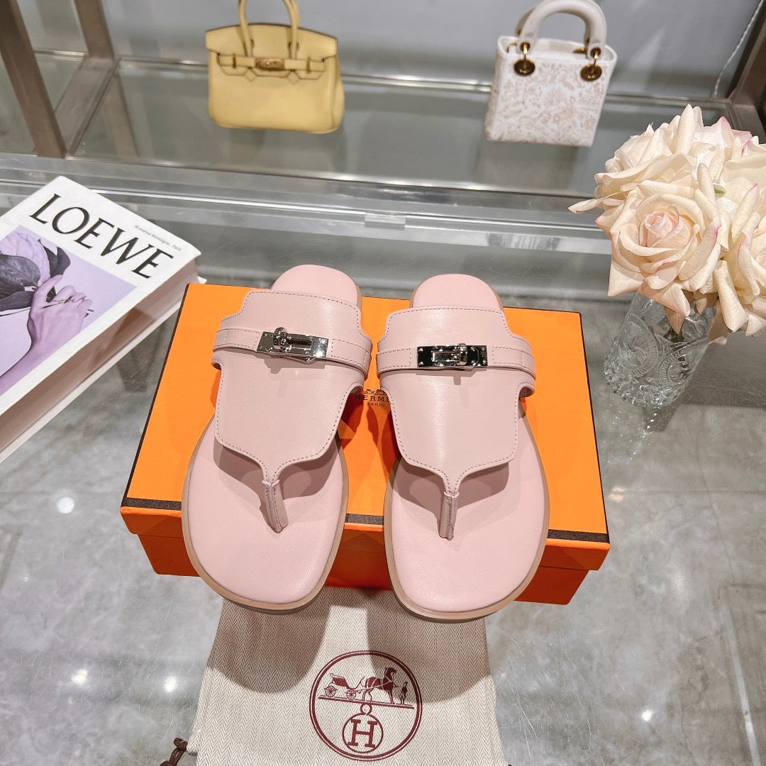H Buckle Strap Sandals