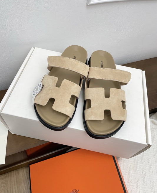 H Double Strap Sandals