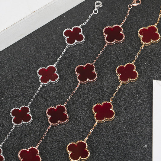 Clover Bracelet Red