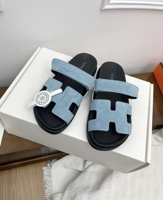 H Double Strap Sandals