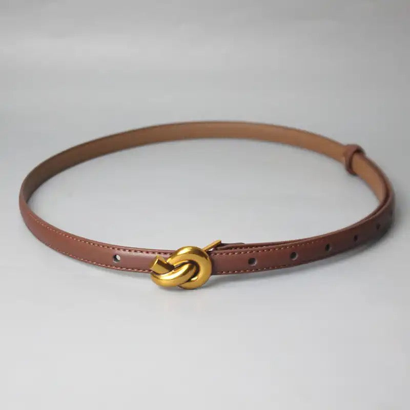 Premium Knot Belt Tan