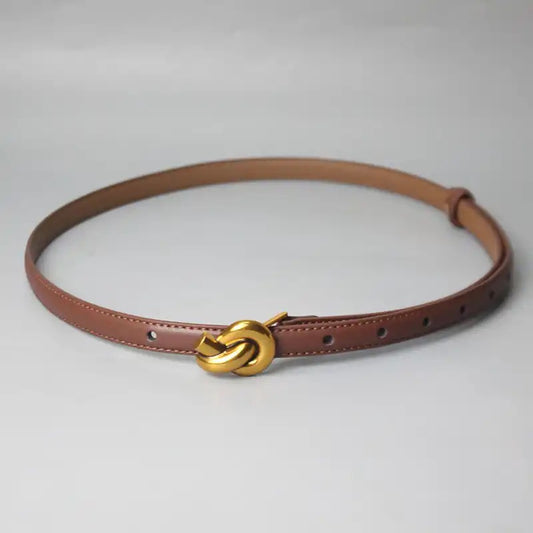 Premium Knot Belt Tan